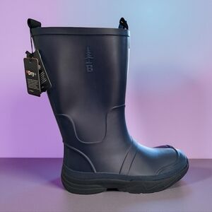 Bass Outdoor Women's Field Waterproof Rain Boots Size 10 New With Box Navy
